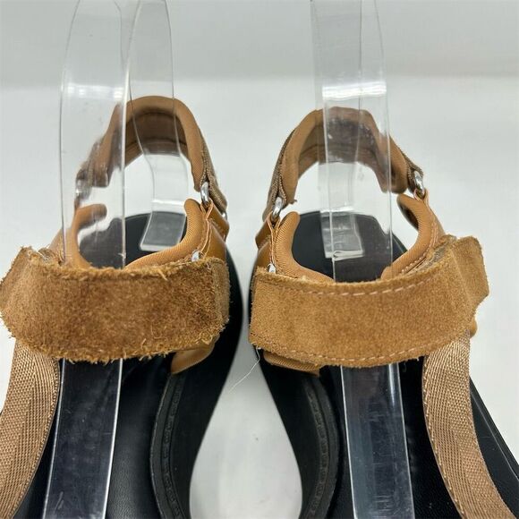 Zara Women's Brown Strappy Slingback Platform Sandals Size 6.5 (EU 37) Summer - Picture 7 of 16